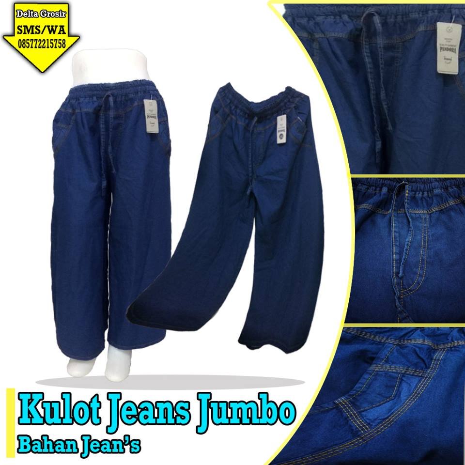 Grosir Celana Kulot Jeans Dewasa Murah di Surabaya